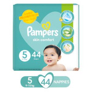 Pampers Taped Baby Diapers (Size 5 Junior, 44 Pcs)