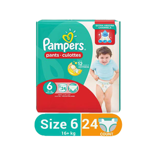 Pampers Baby Pant Diapers Junior Pack Size 6 24 Pcs