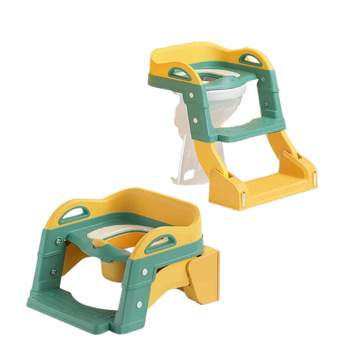 3in1 Potty Training Toilet Seat with Step Stool Ladder – Yellow