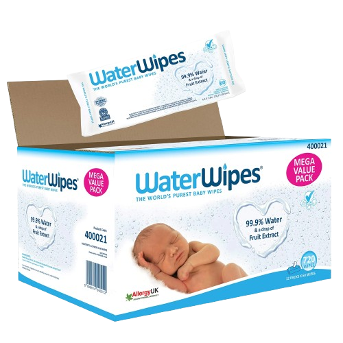 Baby Water Wipes – 6 Pack Pure, Gentle & Hypoallergenic