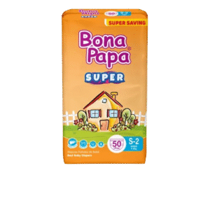 Bona Papa Super Diapers – Super Economy Pack – Size 2 Small (50 Pcs)