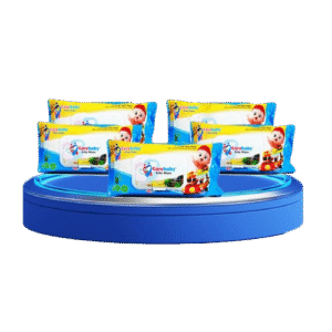 Carebaby Baby Wipes – Pack of 5 (80 Wipes Each) Gentle, Alcohol-Free, Skin-Friendly