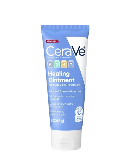 CeraVe Baby Healing Ointment – Diaper Rash Cream for Babies Lanolin-Free, Fragrance-Free, Pediatrician Tested – 3oz Tube