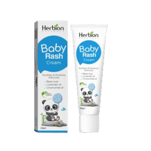 Herbion Baby Rash Cream – 25 g Natural Soothing Formula with Beeswax, Chamomile & Lavender Oils