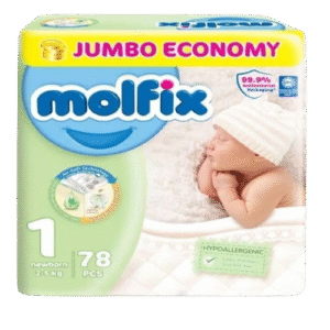 Molfix Diapers Size 1 Newborn 2-5kg (44 Pieces)