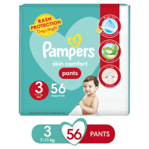 Pampers Pants Baby Diapers (Size 3 Medium, 56 Pcs)
