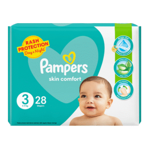 Pampers Taped Baby Diapers (Size 3 Medium, 28 Pcs)