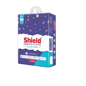 Shield Baby Diaper Mega Pack – Size 3 Medium (60 Pcs, 4–9 Kg)
