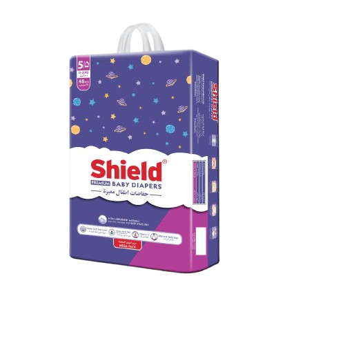 Shield Diaper Mega Pack – Size 5 Extra Large (11–25 Kg) | 48 Pcs