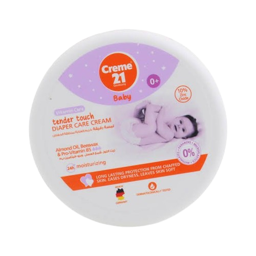 Creme 21 Baby Tender Touch Diaper Care Cream 150ml with Almond Oil, Beeswax & Pro Vitamin B5
