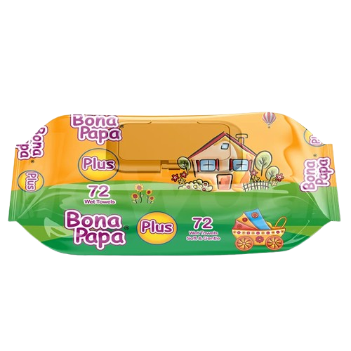 Bona Papa Baby Wipes – Soft & Gentle Wet Wipes for Sensitive Skin