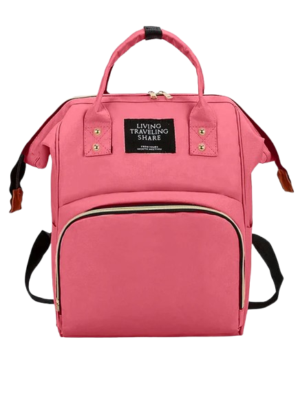 Baby Diaper Bag (Waterproof) Dark Peach