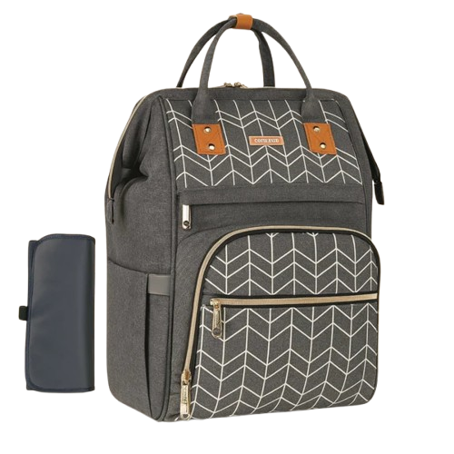 Multi-Purpose Travel & Diapers Bag (Waterproof) Grey