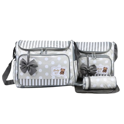 Pack of 4 Baby Diaper Bag Grey – Sunshine
