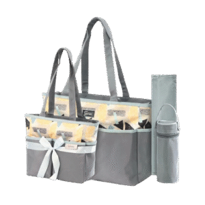 Tinnies Baby Diaper Bag Grey