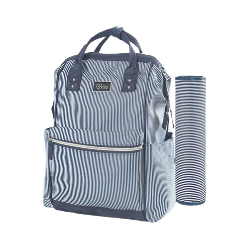 Tinnies Baby Diaper Bag Pack Blue Stripes